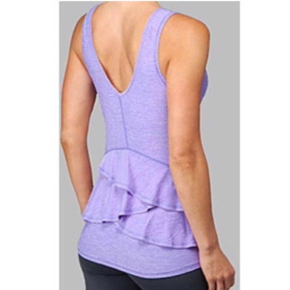 Lululemon Run Hustle Ruffled Tank